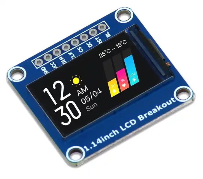 1.14″ LCD Breakout Colorful and Easy to Experiment with Graphics