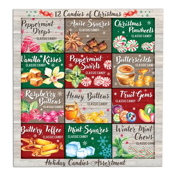 12 Candies of Christmas Holiday Candy Assortment