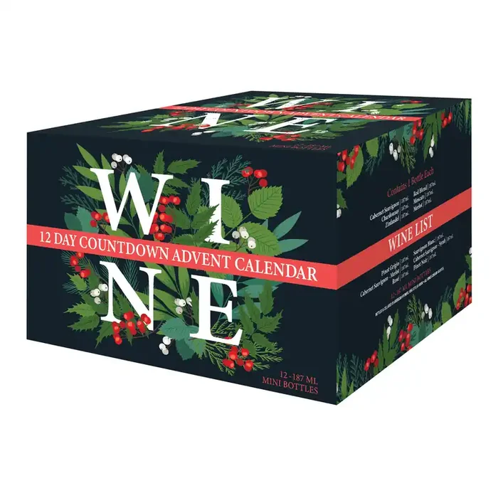 12 Day Wine Sampler Advent Calendar 12 Pack