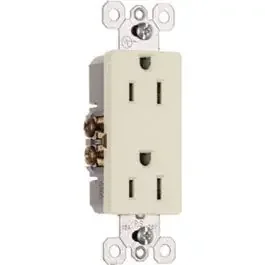 15A/125V Premium Light Almond Decorator Outlet