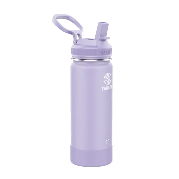 18OZ BOTTLE LILAC STRAW