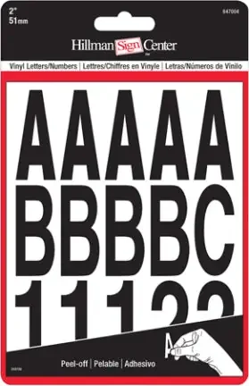 2 BLACK LETTR NUMBR SET
