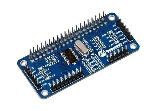2 CH UART Serial Expansion HAT for Raspberry Pi