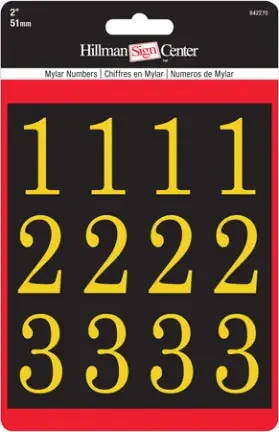 2 GOLD/BLCK NUMBERS KIT