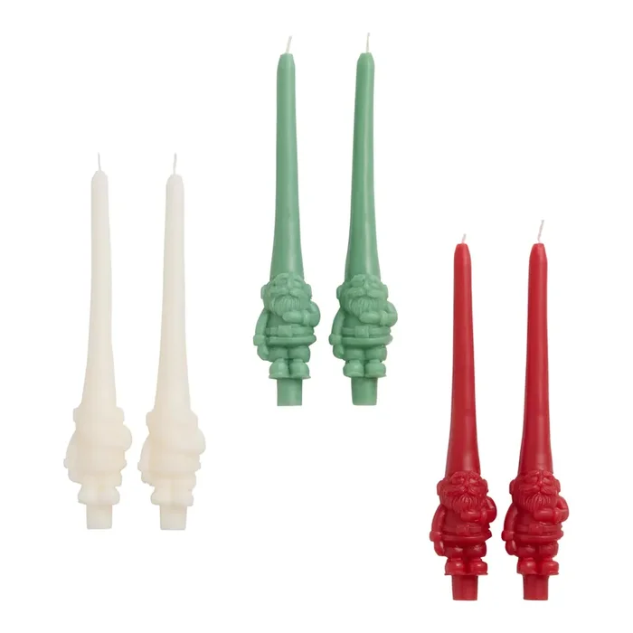 2 Pack Gnome Figural Taper Candles Set of 3
