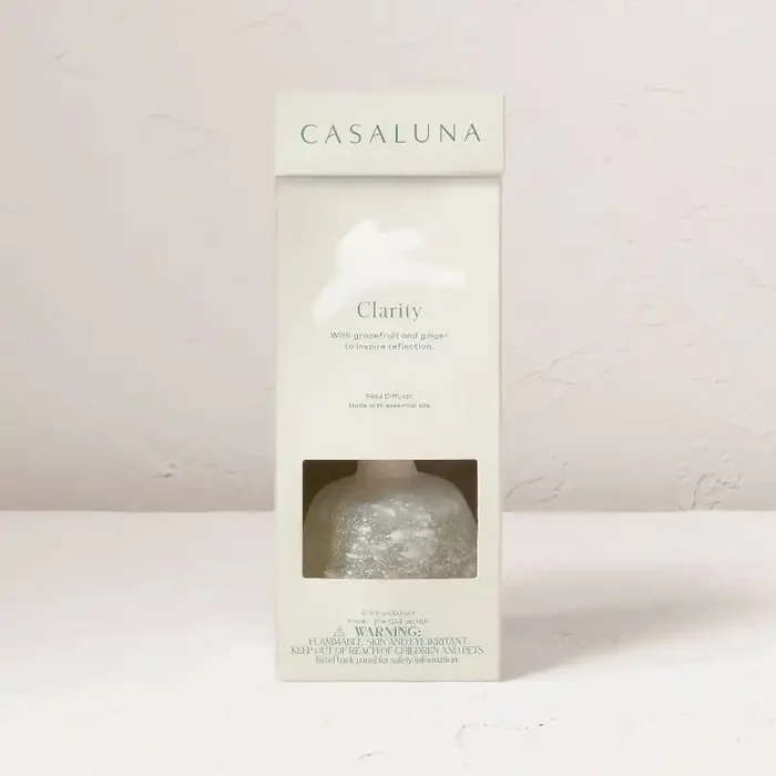 200ml Clarity Oil Diffuser – Casaluna™ Aromatherapy with Bergamot, Grapefruit Scents, No Battery Required