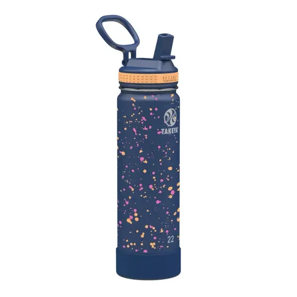22OZ STRAW BOTTLE CONFETTI C RAY