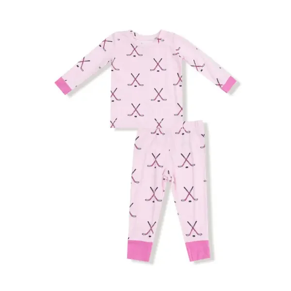 2PC LOUNGEWEAR SET HOCKEY PINK