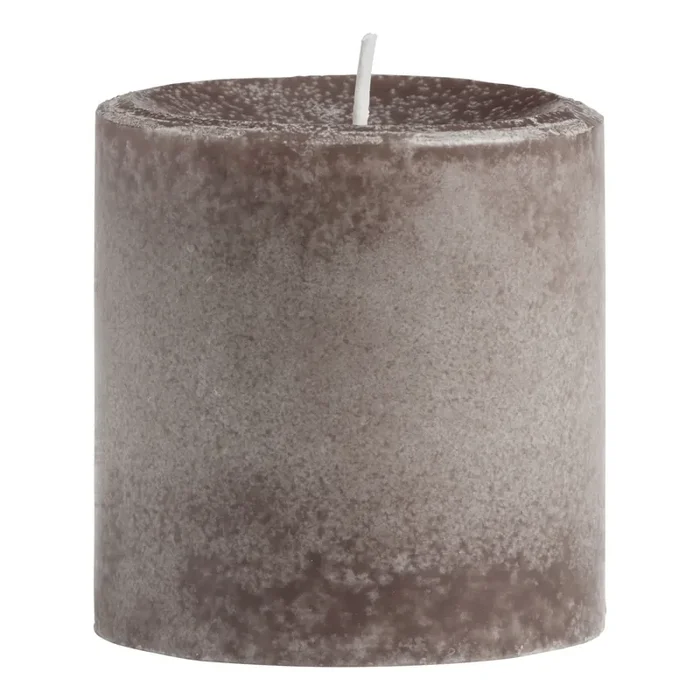 3×3 Bergamot Linen Mottled Pillar Scented Candle