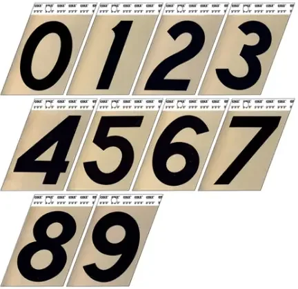 3 GOLD ALUMINUM NUMBER 0