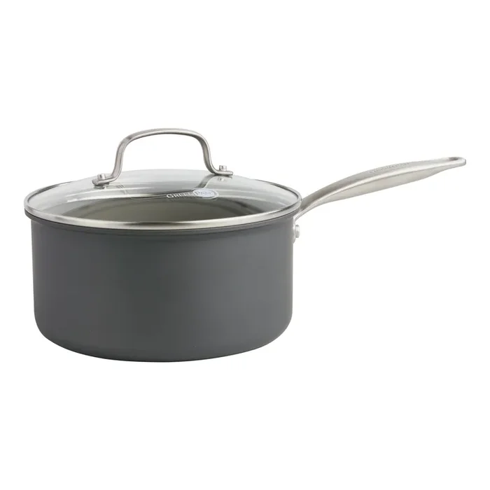 3 Quart GreenPan Chatham Nonstick Ceramic Saucepan with Lid