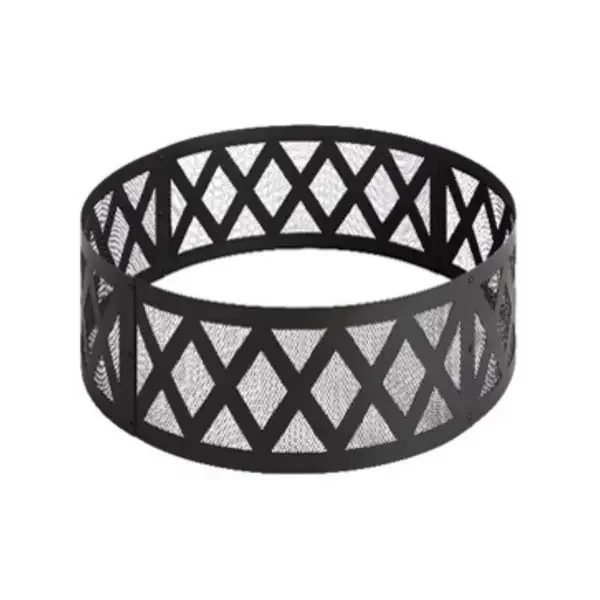 36″ BLACK STEEL ROUND FIRE PIT