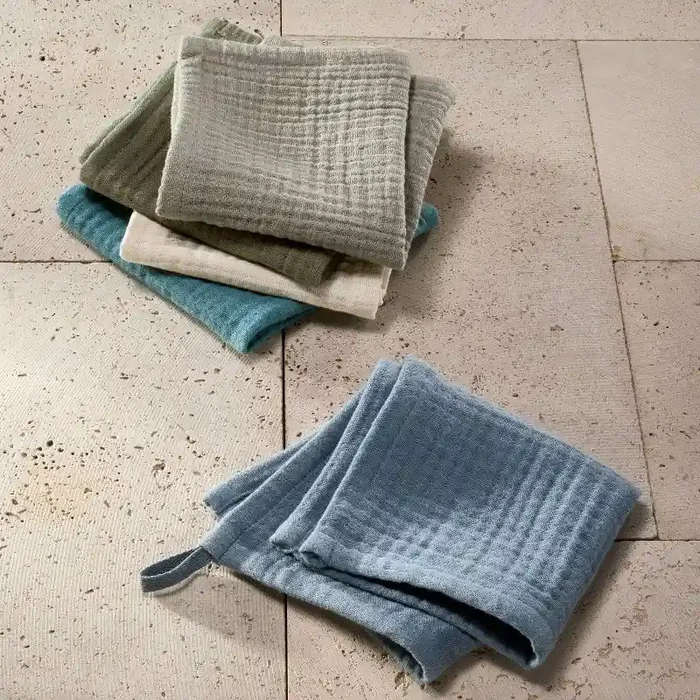 5pk Organic Gauze Washcloth Set Cool – Casaluna™