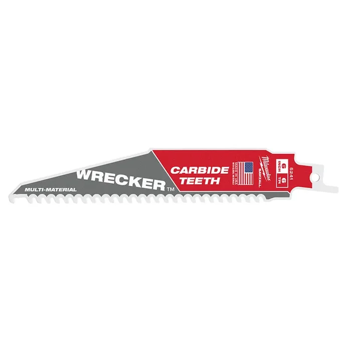 6″ 6 TPI THE WRECKER™ with Carbide Teeth SAWZALL® Blade 1PK