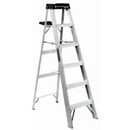 6-Ft. Step Ladder, Aluminum, Type 1A, 300-Lb. Duty Rating