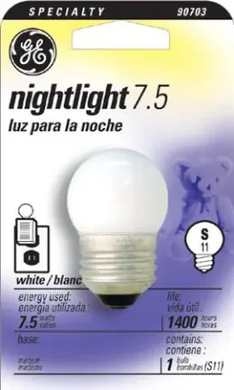 7.5W S11 Med Soft White Nightlight