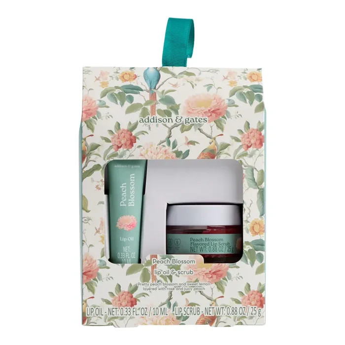 A&G Chinoiserie Peach Blossom Lip Care Set 2 Piece