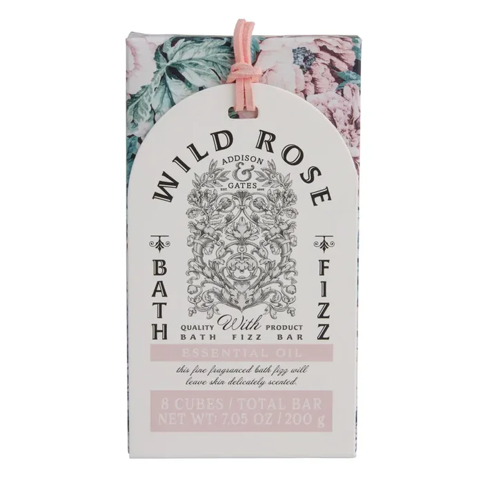 A&G Elegant Autumn Wild Rose Bath Fizzer Bar