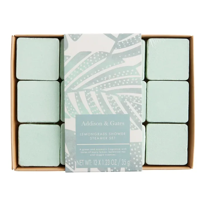 A&G Lemongrass Aromatherapy Shower Steamer Box 12 Count