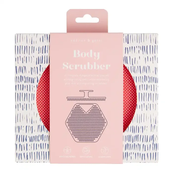 A&G Pink Silicone Body Scrubber