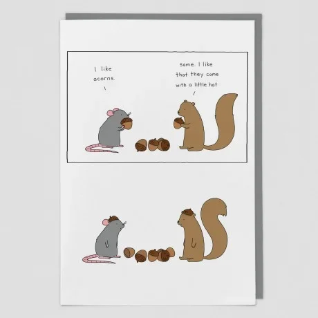Acorn Hat Liz Climo Card