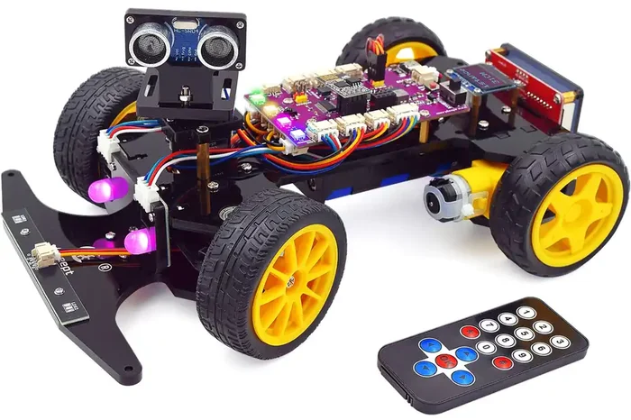 Adeept Smart Car Kit – Compatible with Arduino IDE – DIY STEM Educational Robot Car Kit