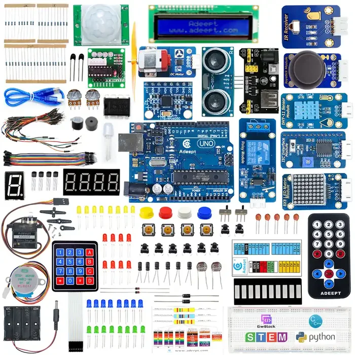 Adeept Upgrade Ultimate Starter Kit Compatible with Arduino IDE, C,and Python Code, 37 Projects PDF
