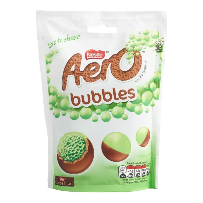 Aero Bubbles Peppermint Chocolate Bag
