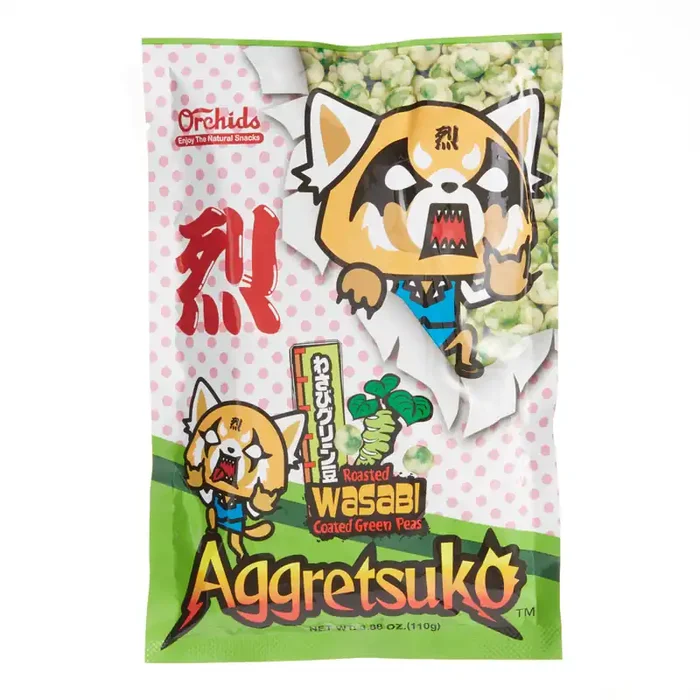 Aggretsuko Roasted Wasabi Green Peas