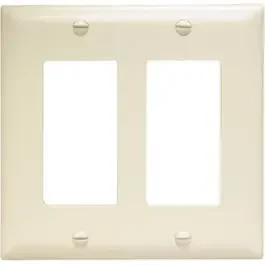 Almond 2 Decorator Opening Nylon Wall Plate