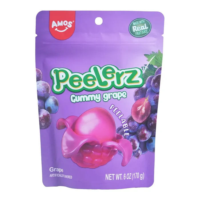 Amos Peelerz Grape Gummy Candy