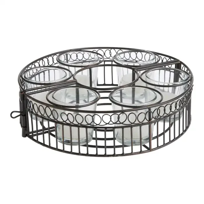 Antique Bronze Umbrella Stand Tealight Candle Holder