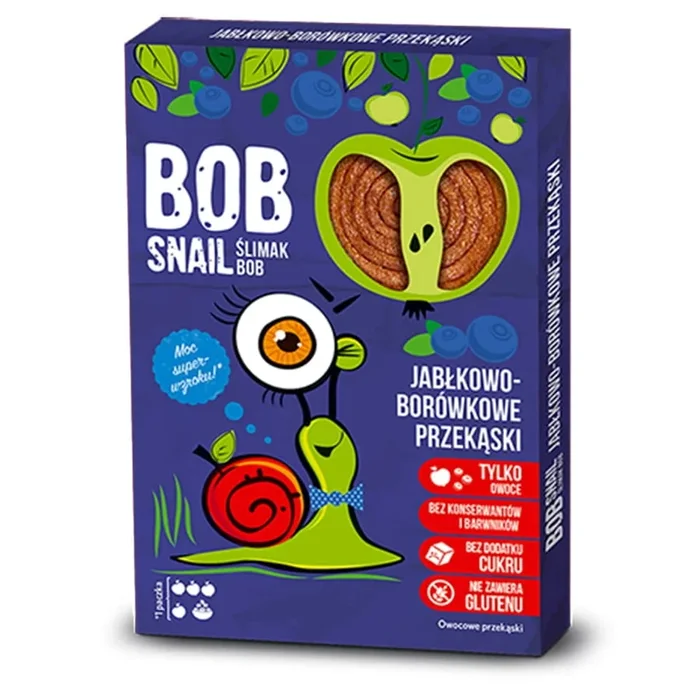 Apfelsnack – Heidelbeere 60g BOB SCHNECKE