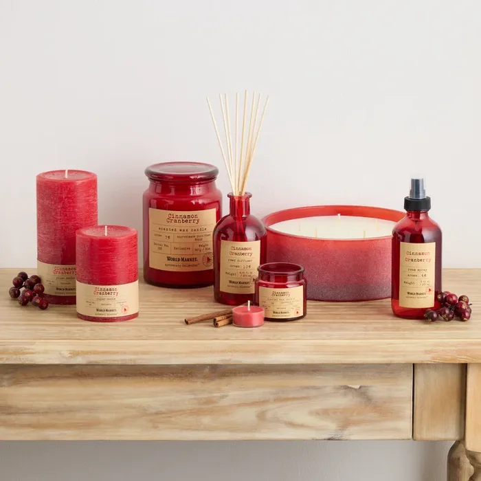 Apothecary Cinnamon Cranberry Home Fragrance Collection