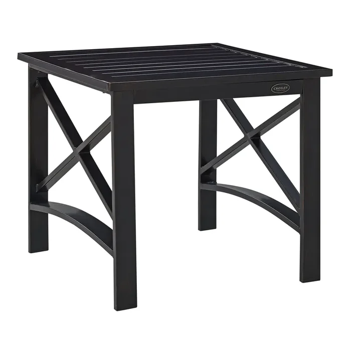 Araceli Metal Outdoor End Table
