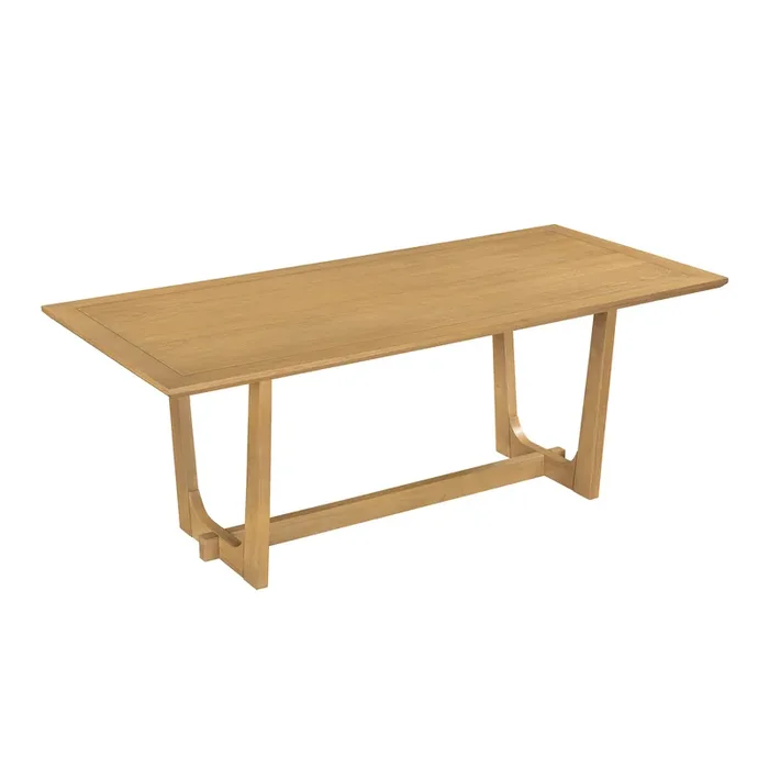 Arbor Wood U Base Trestle Farmhouse Dining Table
