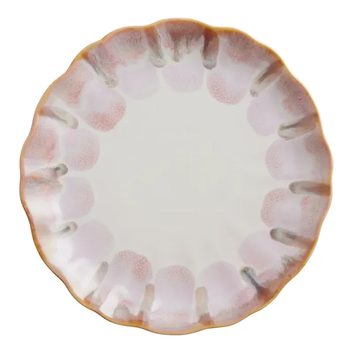 Ardan Caramel And Lavender Scalloped Dinner Plate