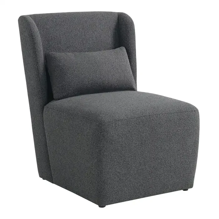 Arjun Boucle Wingback Upholstered Chair