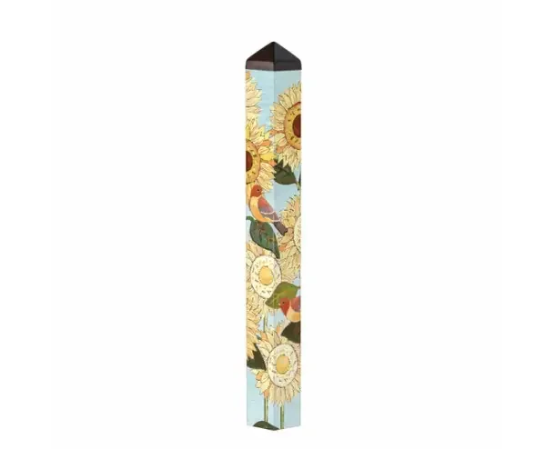 ART POLE 40″ SUNFLOWER BLOOMS