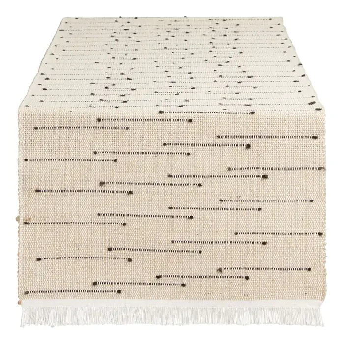 Arusha Black Dot Table Runner