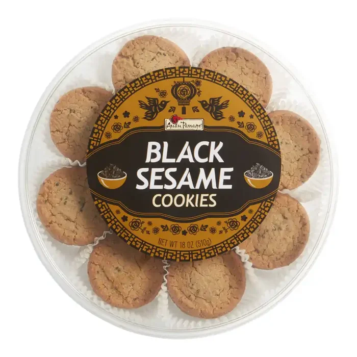 Asian Passage Black Sesame Cookie Tub