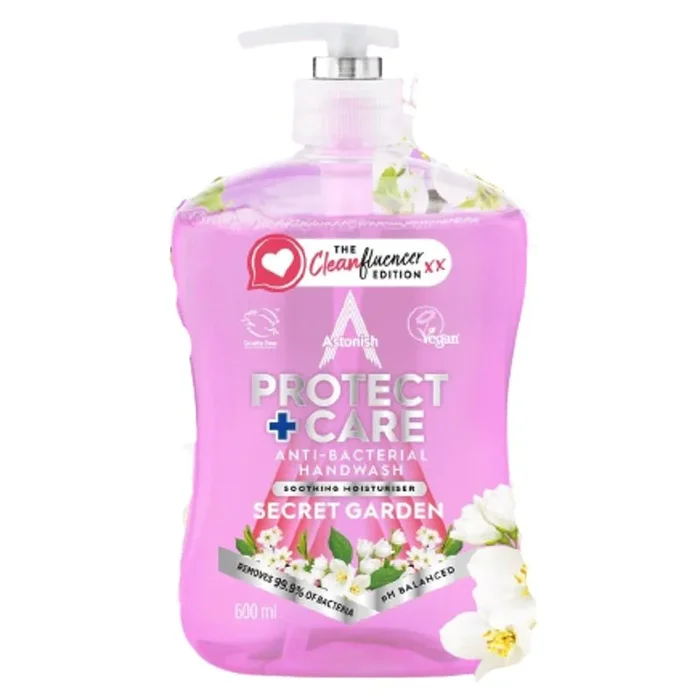Astonish Antibacterial Handwash Secret Garden 600ml – Case of 12