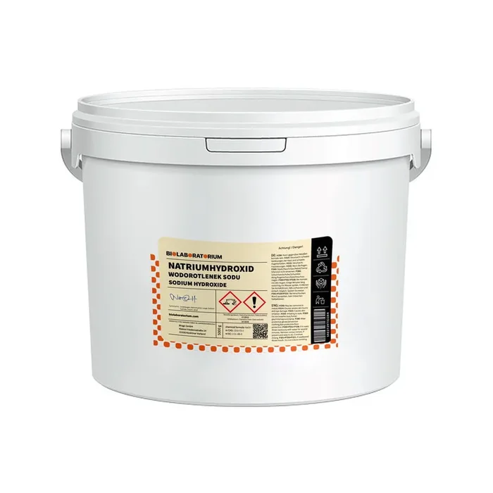 Ätznatron Natriumhydroxid NaOH Natronlauge Granulat 5 kg Biolaboratorium
