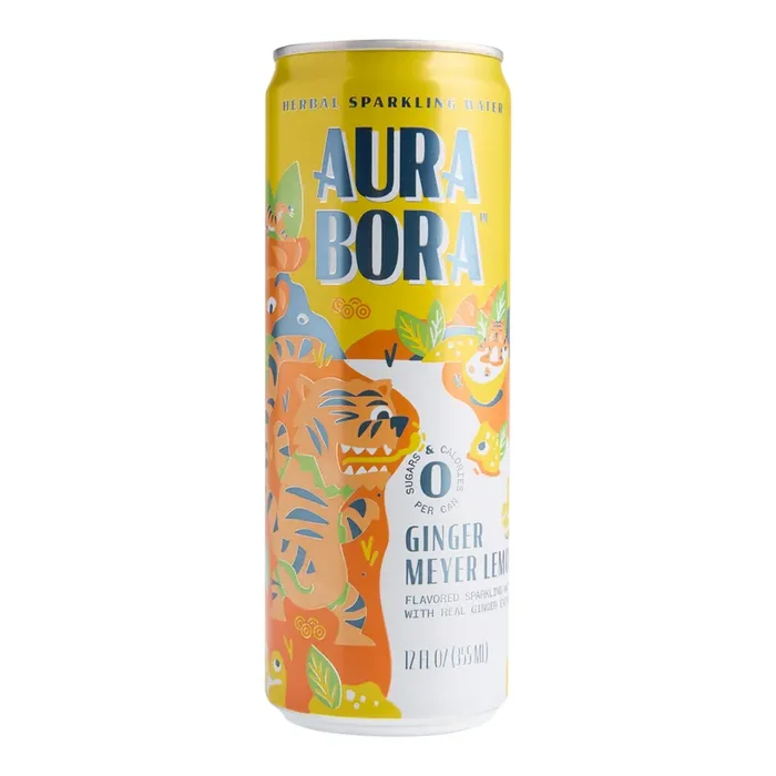 Aura Bora Ginger Meyer Lemon Herbal Sparkling Water