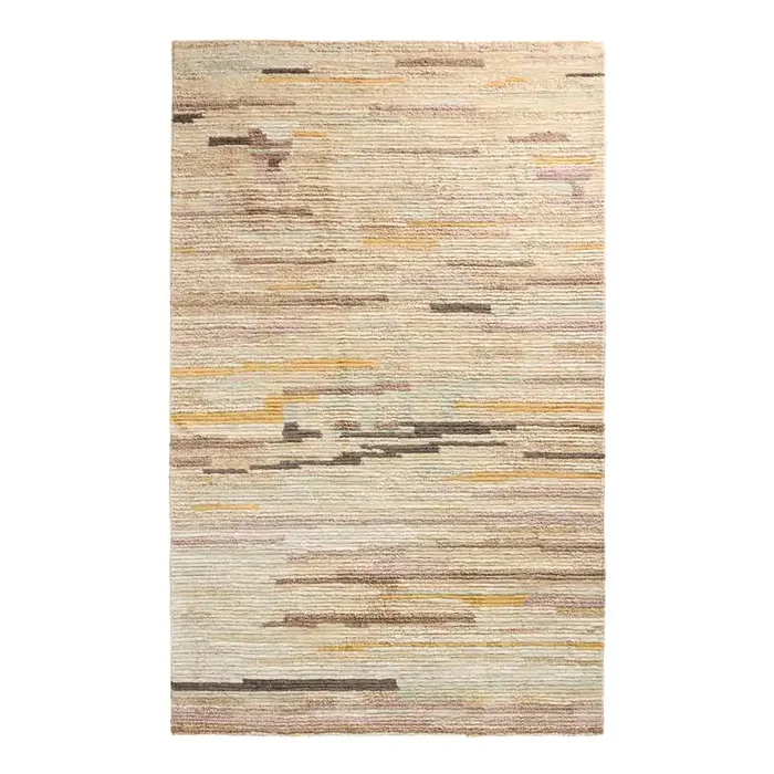 Aurora Warm Multicolor Modern Abstract Tufted Wool Area Rug