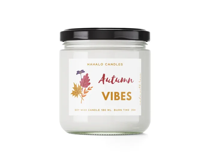AUTUMN VIBES Sojakerze 180 ml handgefertigte MahaloCandles