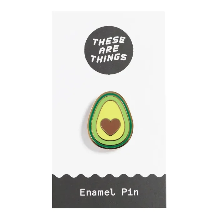 Avocado Heart Enamel Pin