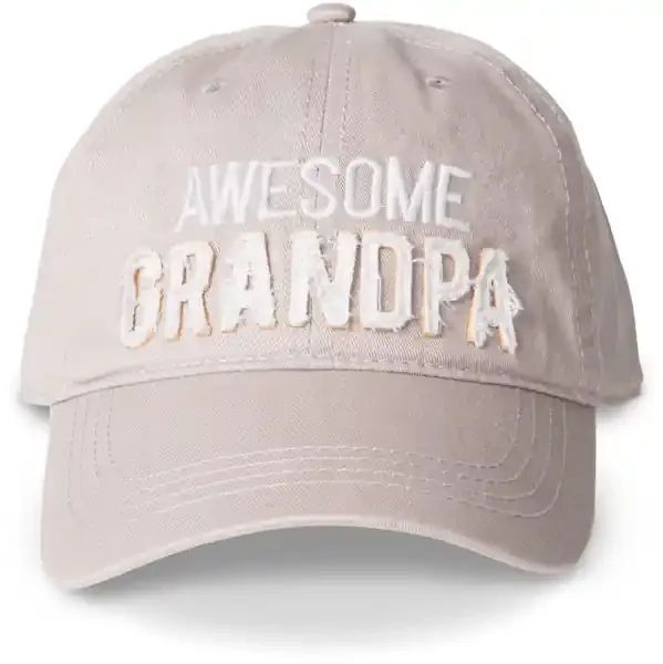 AWESOME GRANDPA GRAY ADJUSTABLE HAT