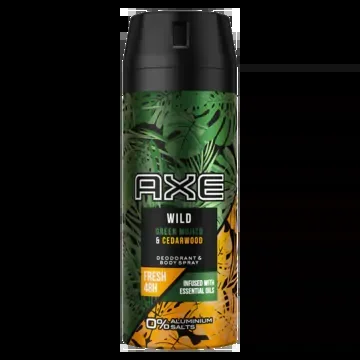 Axe Wild green mojito and cedarwood bodyspray deo (only available within Europe)