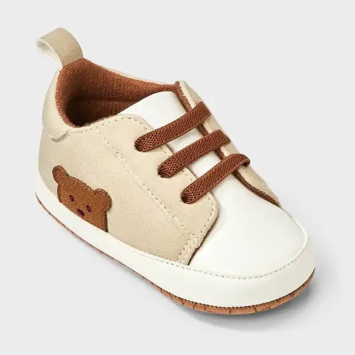 Baby Bear Tennis Crib Shoes – Cat & Jack™ Tan 3-6M